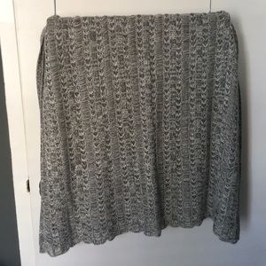 Black, gray, white women wrap/scarf